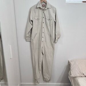 Vintage 1983 safari style khaki jumpsuit size small